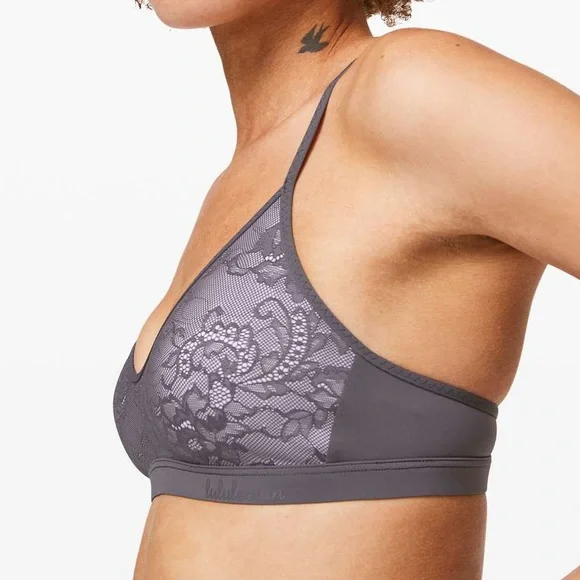 NWT lululemon Live in Lace Bralette MONW/SHVL - Picture 6 of 9